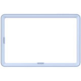 Samsung Frame Cover, Tablethülle hellblau, Samsung Galaxy Tab S11 Ultra