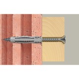fischer Dübel SX Plus 8x40 S K hellgrau, 10 Stück, mit Schraube