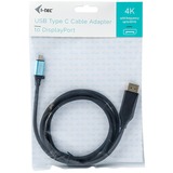 i-tec Adapterkabel USB-C > DisplayPort 4K / 60Hz schwarz, 2 Meter