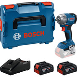 Bosch Professional Akku-Schlagschrauber GDS 18V-350 Professional, 18Volt blau, 2x Li-Ion Akku 4,0Ah, in L-BOXX