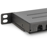 Digitus CAT 6A, Klasse E High Density Patchpanel, 24 Port schwarz, 0,5 HE, geschirmt, 19" Rack Mount