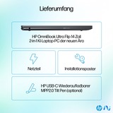 HP OmniBook Ultra Flip 14-fh0079ng, Notebook grau, Intel® Core™ Ultra 7 258V, Intel® Arc™ Graphics, 32 GB LPDDR5X, 2 TB (2 TB SSD), Windows 11 Home 64-Bit
