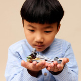 LEGO 75436 Star Wars Der Mandalorianer und Grogu auf ihrem Speeder Bike, Konstruktionsspielzeug 