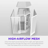 NZXT H6 RGB+ ( 2026 ) All White, Tower-Gehäuse weiß, Tempered Glass x 2