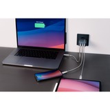 Verbatim GaN-Ladegerät 65W, 1x USB-A , 2x USB-C grau, PD 3.0, QC 3.0