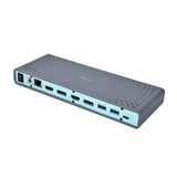 i-tec Dual Display Docking Station, Dockingstation grau, USB-C, HDMI, DisplayPort, USB