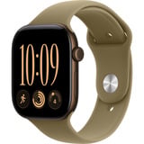 Apple Watch Series 12, Smartwatch bronze, Aluminium, 46 mm, Sportarmband Oliv M/L