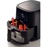 Ariete Heißluftfritteuse 9 L schwarz, 1.500 Watt, Korb 9 Liter, mit Sichtfenster