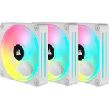 Corsair iCUE LINK QX120 RGB 120-mm-PWM-Lüfter, Gehäuselüfter weiß, Starter-Kit, 120 mm