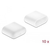 DeLOCK Staubschutz für USB Type-C Stecker, Schutzkappe weiß, 10 Stück