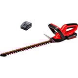 EINHELL Akku-Heckenschere GE-CH 1846 Li Kit, 18Volt rot/schwarz, Li-Ionen Akku 2,0Ah
