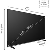 JVC LT-43VD3555, LED-Fernseher 108 cm (43 Zoll), schwarz, UltraHD/4K, Triple Tuner, VIDAA TV