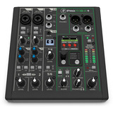MACKIE ProFX6v3+ , Mischpult schwarz, professioneller 6-Kanal Mixer Enhanced FX