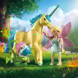 PLAYMOBIL 71842 Magic Unicorns: Sammeleinhorn Sonnenscheinblüte mit Fee, Konstruktionsspielzeug 