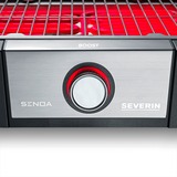 Severin eBBQ Elektrogrill SENOA BOOST schwarz/edelstahl, 3.000 Watt, mit BoostZone