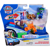 Spin Master Paw Patrol - Search & Rescue: Rockys Recycling-Fahrzeug mit 2 Figuren, Spielfahrzeug 