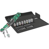 Wera Drehmomentschlüssel Safe-Torque A2 Set 1, 23‑teilig schwarz/grün, 1/4" Sechskant, 2-12 Nm