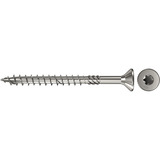 fischer Spanplattenschraube PowerFast 6,0x120 Senkkopf TX 100 Stück, mit Teilgewinde, Edelstahl A4