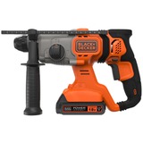 BLACK+DECKER Akku-Kombihammer BCD900E2K, 18Volt, Bohrhammer orange/schwarz, 2x 2,5Ah Li-Ionen-Akku