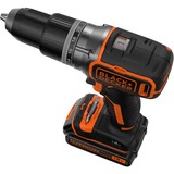 BLACK+DECKER Akku-Schlagbohrschrauber BL188K, 18Volt schwarz/orange, Li-Ionen Akku 1,5Ah