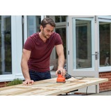 BLACK+DECKER Exzenterschleifer BEW210-QS orange/schwarz, 230 Watt