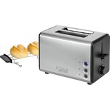 Bomann Toaster TA 1371 CB edelstahl/schwarz, 850 Watt, für 2 Scheiben Toast