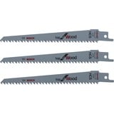 Bosch Heimwerken & Garten Keo Säbelsägeblatt S 644 D Top for Wood 3 Stück, Länge 150mm, für Akku-Gartensäge Keo