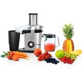 Bosch Home Entsafter VitaJuice 4 silber/schwarz, 1.200 Watt, Saftbehälter 1,5 Liter