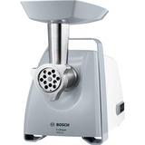 Bosch Home Fleischwolf ProPower MFW45020 weiß/grau, 500 Watt, Wurstfüller- und Kebbe-Aufsatz