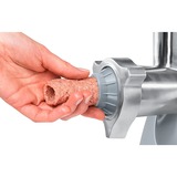 Bosch Home Fleischwolf ProPower MFW45020 weiß/grau, 500 Watt, Wurstfüller- und Kebbe-Aufsatz