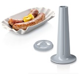 Bosch Home Fleischwolf ProPower MFW67440 silber/schwarz, 700 Watt, Schnitzler-, Wurstfüller- und Kebbe-Aufsatz