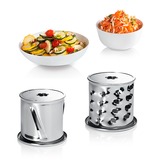 Bosch Home Fleischwolf ProPower MFW67440 silber/schwarz, 700 Watt, Schnitzler-, Wurstfüller- und Kebbe-Aufsatz