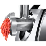 Bosch Home Fleischwolf ProPower MFW68660 silber/schwarz, 800 Watt, Fruchtpressen-, Schnitzler-, Wurstfüller- und Kebbe-Aufsatz