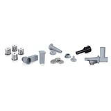 Bosch Home Fleischwolf ProPower MFW68660 silber/schwarz, 800 Watt, Fruchtpressen-, Schnitzler-, Wurstfüller- und Kebbe-Aufsatz