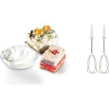 Bosch Home Handmixer ErgoMixx standn'bowl MFQ36460 weiß/grau, 450 Watt, mit Schüssel und Geräteständer