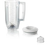 Bosch Home Mixeraufsatz MUZ5MX1, Kunststoff weiß/transparent, 1,25 Liter, für Küchenmaschine MUM Serie 2, MUM Serie 4, MUM5