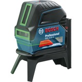 Bosch Kombilaser GCL 2-15 G, Kreuzlinienlaser blau/schwarz, mit grünen Laserlinien, roten Lotpunkten