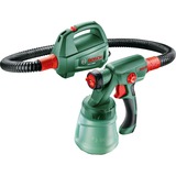 Bosch Professional Farbsprühsystem PFS 2000, Sprühpistole grün/schwarz, 440 Watt, Düse für Lackfarben + Düse für Wandfarbe