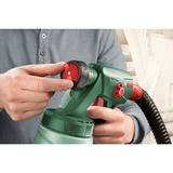 Bosch Professional Farbsprühsystem PFS 2000, Sprühpistole grün/schwarz, 440 Watt, Düse für Lackfarben + Düse für Wandfarbe