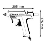 Bosch Professional Heißklebepistole GKP 200 CE Professional blau, Koffer, 500 Watt