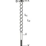 Bosch Professional PRO Hammerbohrer SDS-max-7, Ø 15mm Arbeitslänge 200mm