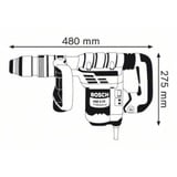 Bosch Professional Schlaghammer GSH 5 CE Professional, Meißelhammer blau/schwarz, 1.150 Watt, Koffer