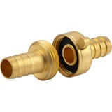 GARDENA Messing-Schlauchverschraubung 26,5mm (G 3/4"), Kupplung 3-teilig, für 13mm (1/2“)-Schläuche