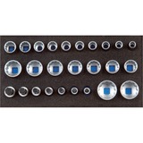 GEDORE Steckschlüsseleinsatz-Set 1/2", 26-teilig im 1/3 Check-Tool-Modul