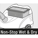 Kärcher Waschsauger SE 5.100 gelb/schwarz, 1400 W, Beholder vakuum, Tør&våd, Støvpose, 77 dB, Sort, Gul