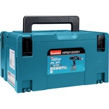 Makita Akku-Schlagbohrschrauber HP001GD201 XGT, 40Volt blau/schwarz, 2x Li-Ion XGT Akku 2,5Ah, MAKPAC