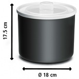Rommelsbacher Eismaschine IM 12 Kurt edelstahl/schwarz, für 1.500ml Eiscreme, 12 Watt