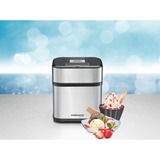 Rommelsbacher Eismaschine IM 12 Kurt edelstahl/schwarz, für 1.500ml Eiscreme, 12 Watt