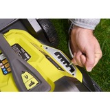 Ryobi ONE+ Hybrid-Rasenmäher RY18LMH37A-225, 18Volt / Kabel grün/schwarz, 2x 2,5Ah Li-Ionen-Akku