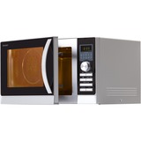 SHARP R843INW, Mikrowelle silber/schwarz